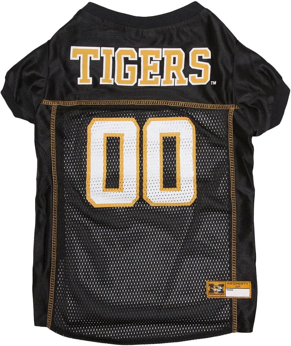 Licensed Official NCAA Mesh Jersey for Dogs & Cats Missouri Tigers Small