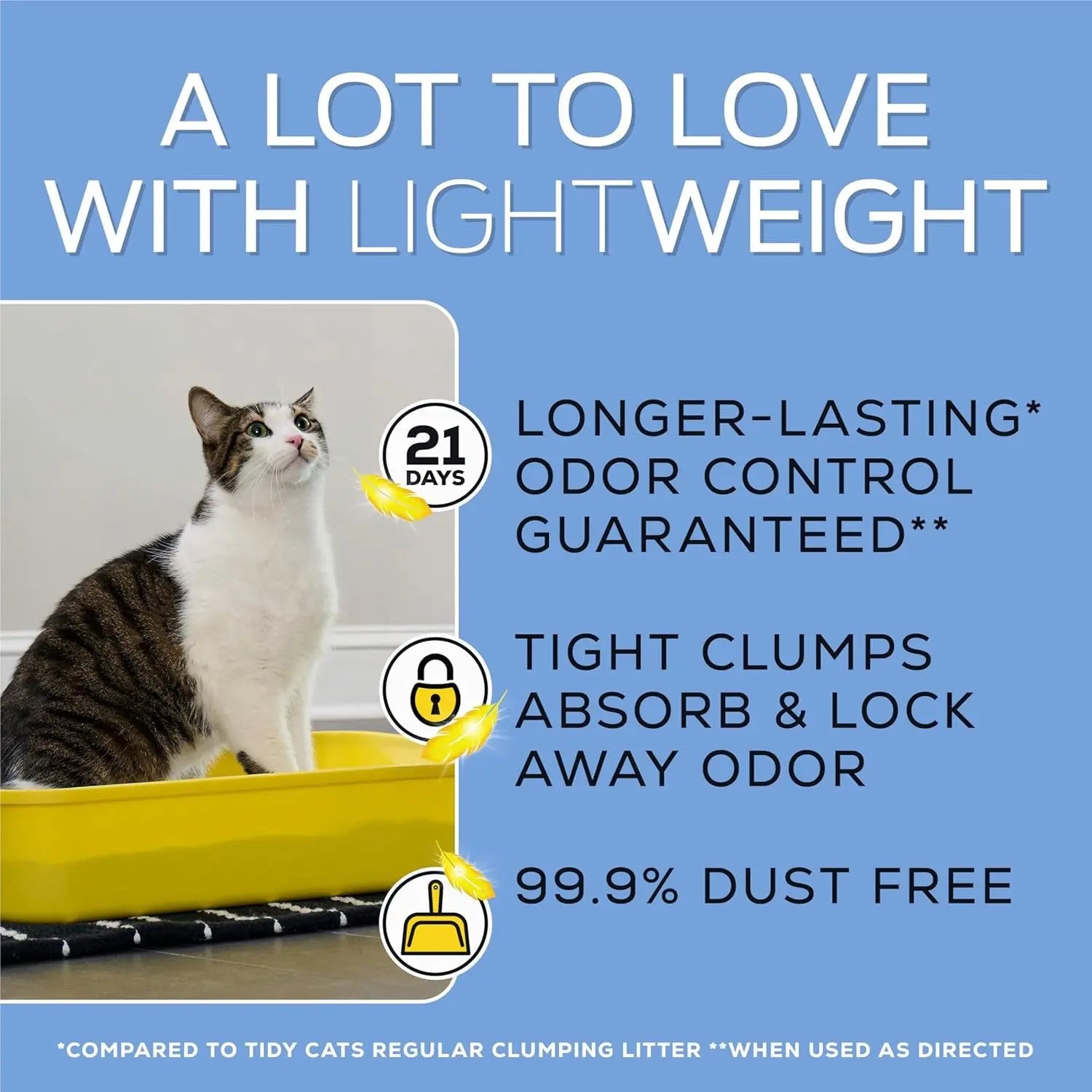 Purina Tidy Cats Lightweight 4-in-1 Clumping Cat Litter 17 lb Box Dust Free