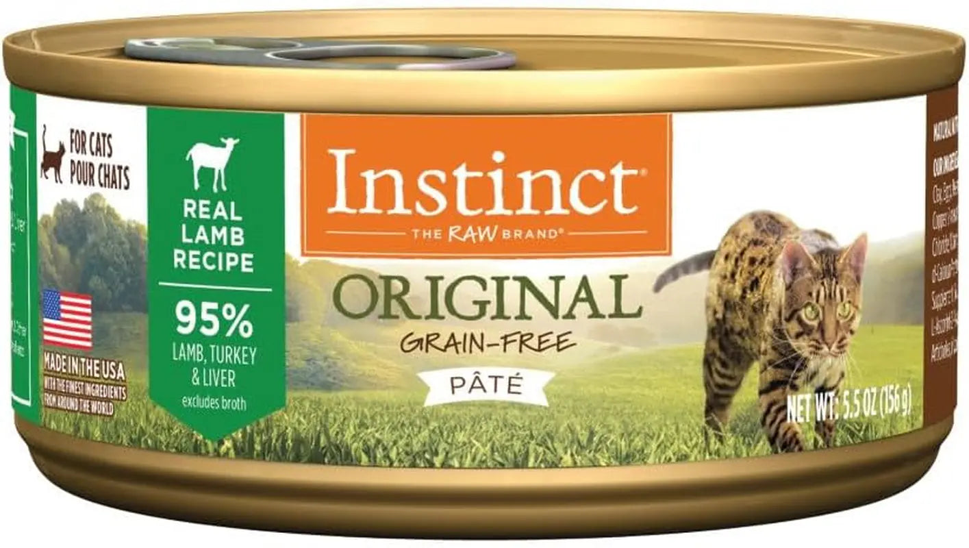 Natural Rabbit Recipe Canned Cat Food, Grain-Free 5.5oz (Case of 12 or 24) Lamb 5.5 Ounce (Pack Of 12)