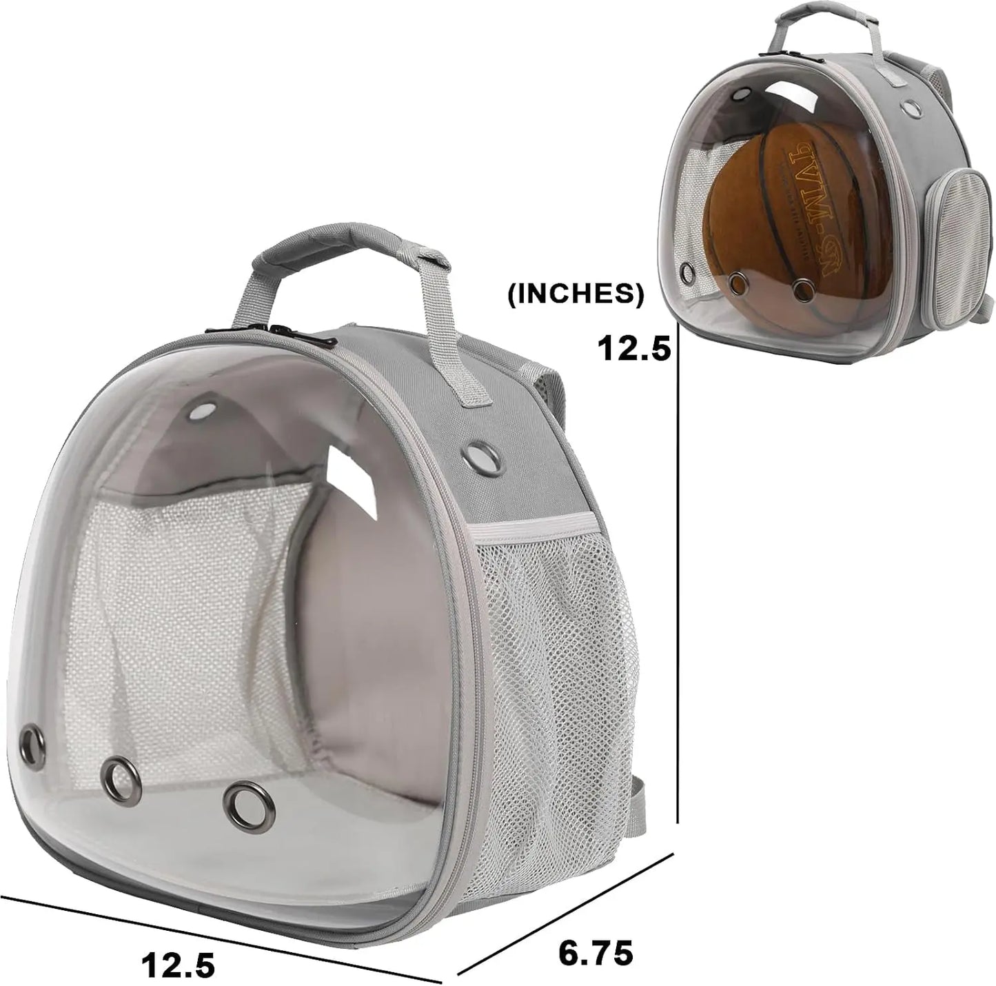Small Pet Carrier Backpack with Clear Window, Airline Approved Travel Bag for Guinea Pig, Reptile, Hedgehog, Rat & Parrot