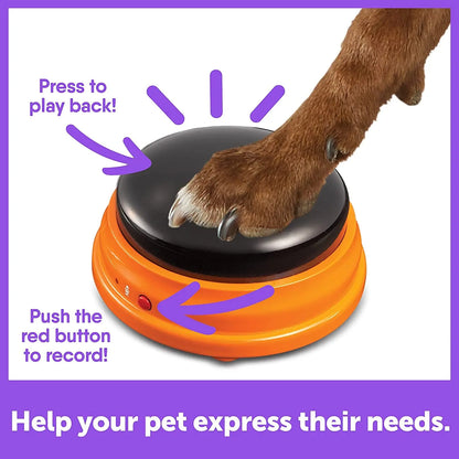 Talking Buttons for Dogs – 4-Pack Recordable Training Buttons with Guide
