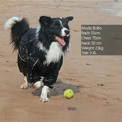 Waterproof Winter Dog Coat Jacket – With Reflective Strips, Adjustable Fit, Windproof, S–5XL