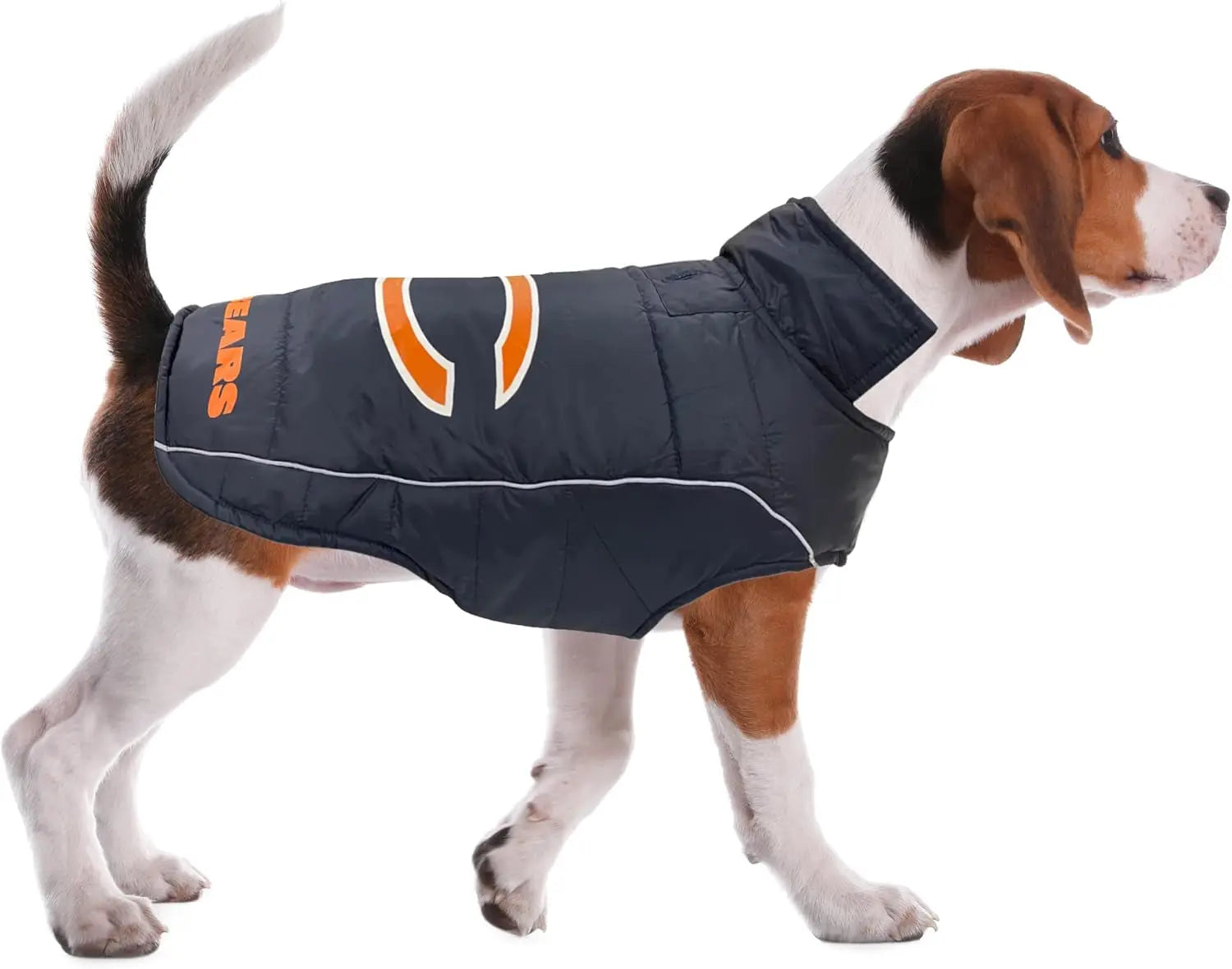Official NFL Dog & Cat Puffer Vest (All Teams) – Waterproof & Warm Winter Coat sizes (S,M,L,XL)