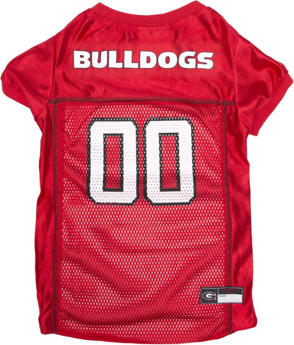 Licensed Official NCAA Mesh Jersey for Dogs & Cats Georgia Bulldogs