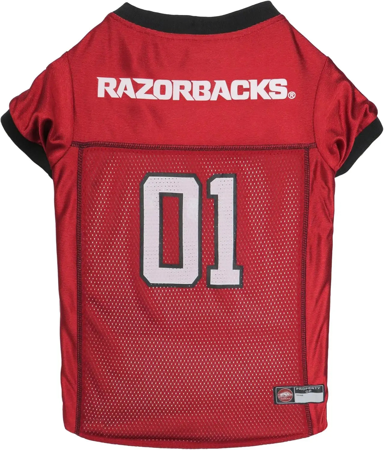 Licensed Official NCAA Mesh Jersey for Dogs & Cats Arkansas Razorbacks Large