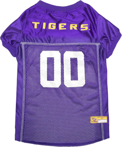 Licensed Official NCAA Mesh Jersey for Dogs & Cats Lsu Tigers Large