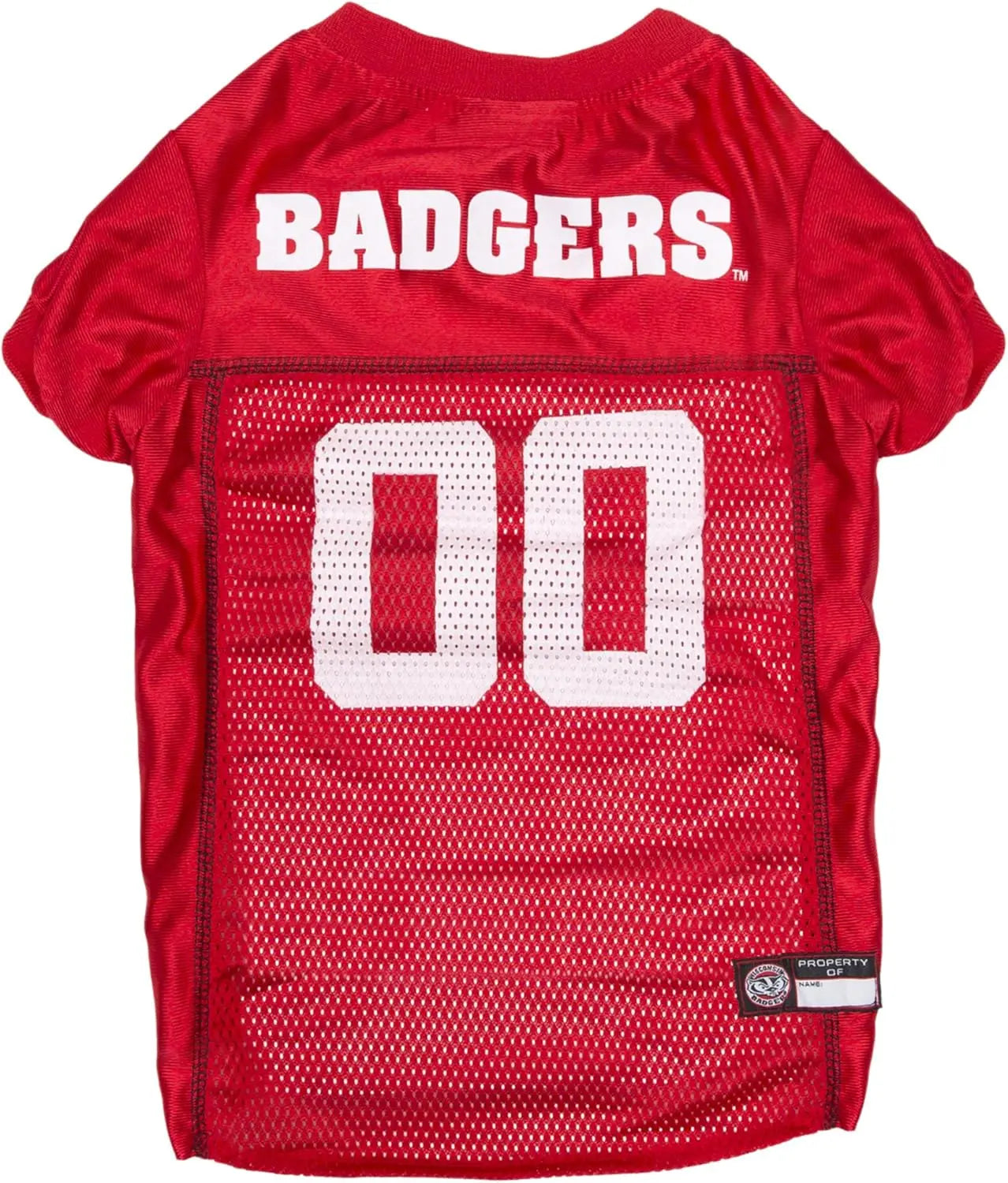 Licensed Official NCAA Mesh Jersey for Dogs & Cats Wisconsin Badgers Medium
