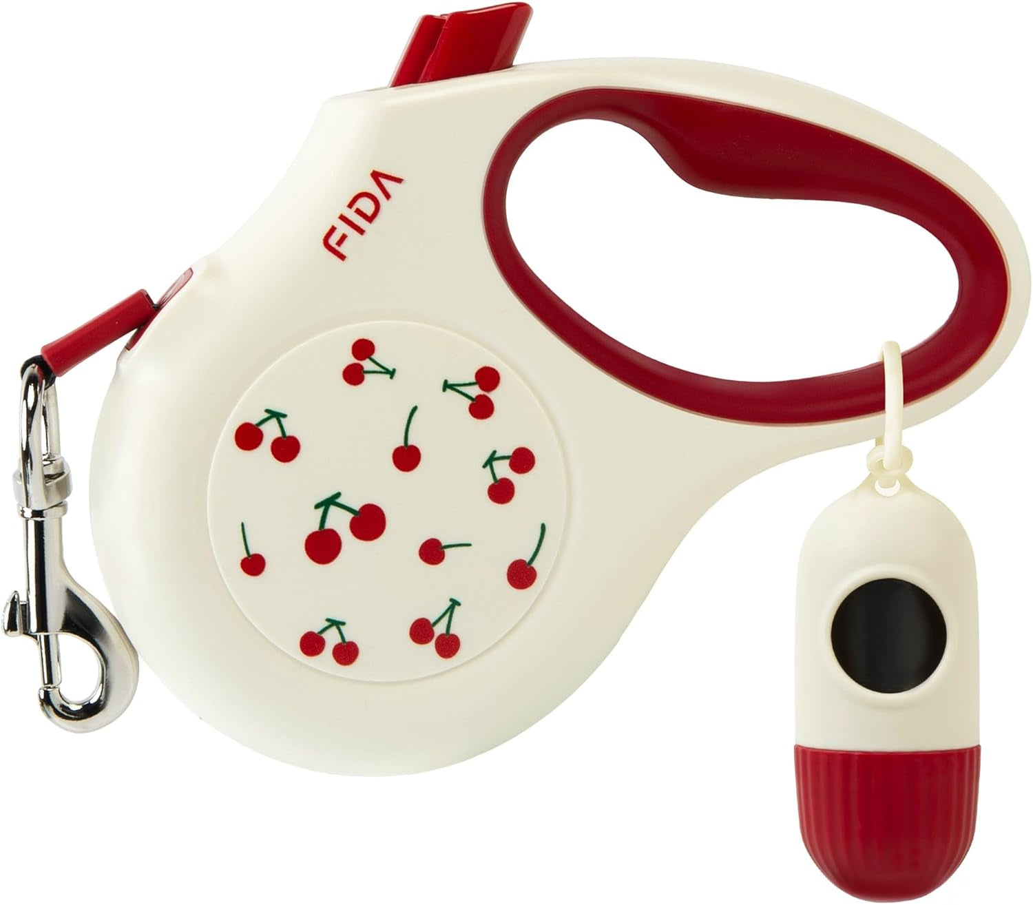 Retractable Dog Leash 16ft For Small Dogs Reflective Anti Slip Handle Bags Cherry Small, 16Ft