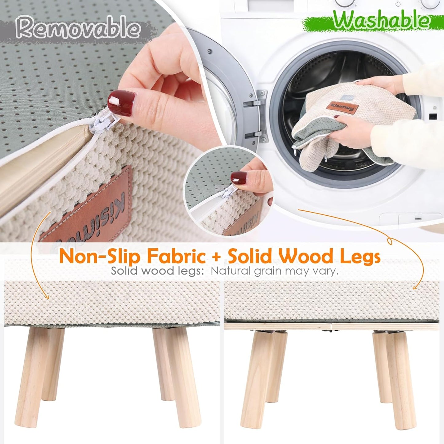 Dog Stairs 4 Step Foldable Pet Steps Ottoman Ramp for Couch Bed 