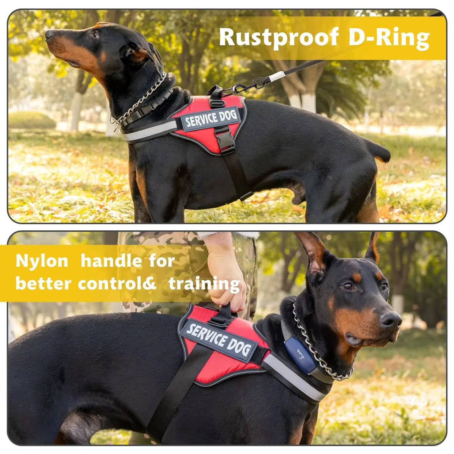 Service Dog Vest Harness with Chest Strap – Adjustable, Durable, Comfortable