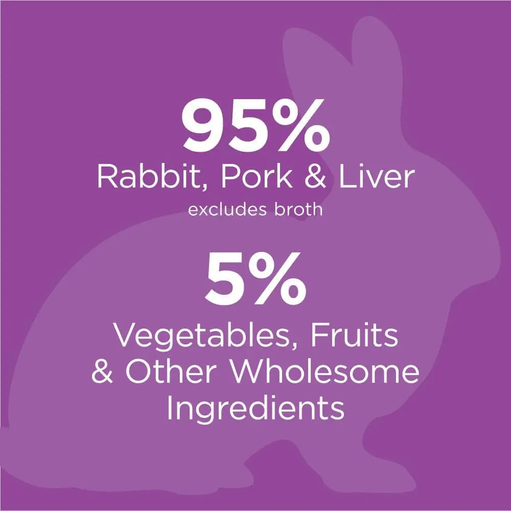 Natural Rabbit Recipe Canned Cat Food, Grain-Free 5.5oz (Case of 12 or 24)