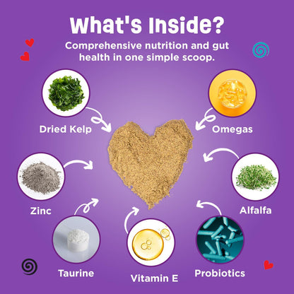 Cat Multivitamin Supplement with Probiotics, Omega 3 & Skin + Coat Support