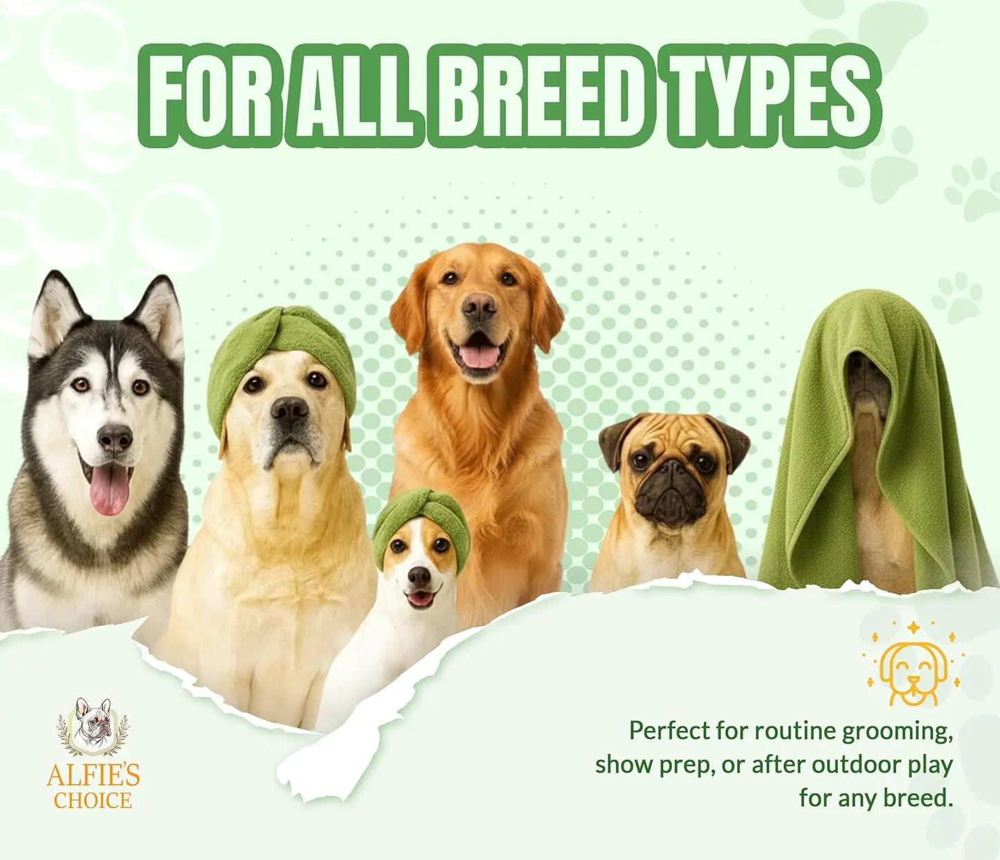 ALFIE'S Dog Shampoo and Conditioner Set Deodorizing Odor Control 16oz Each