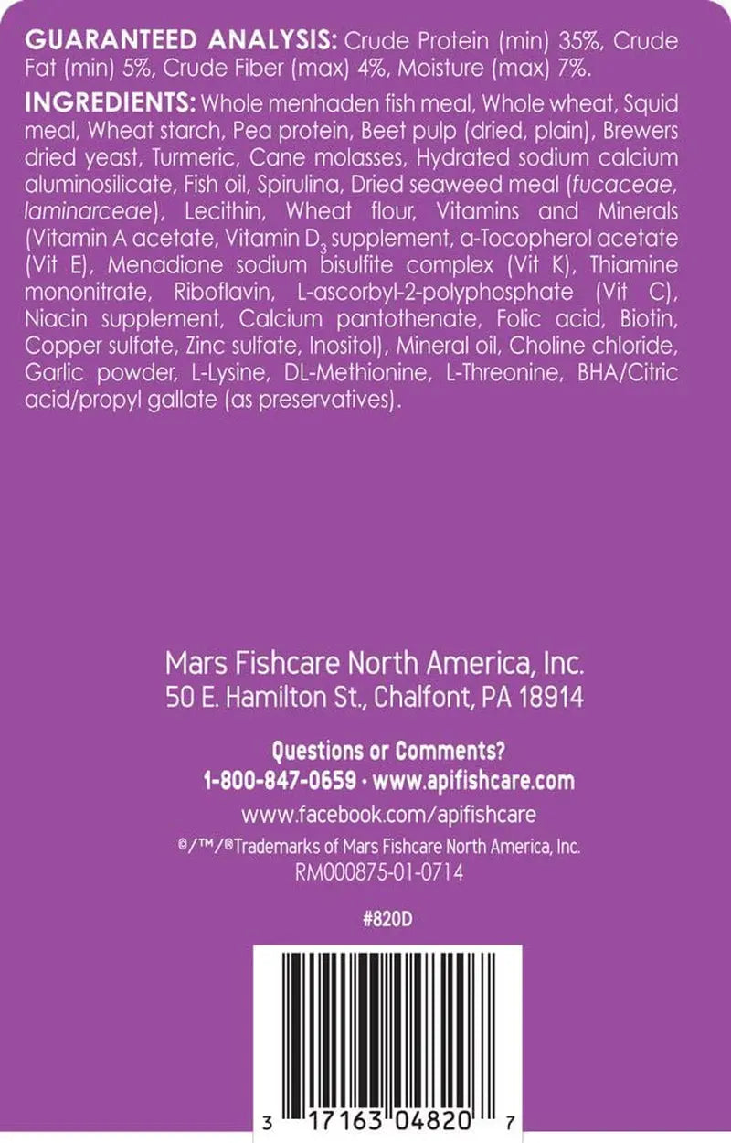 API Tropical Flakes Fish Food 5.7oz High Protein Clean Water Formula