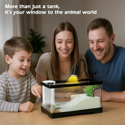 AZV Large Turtle Tank Kit | All-in-One Indoor Habitat w/ UVB Lamp