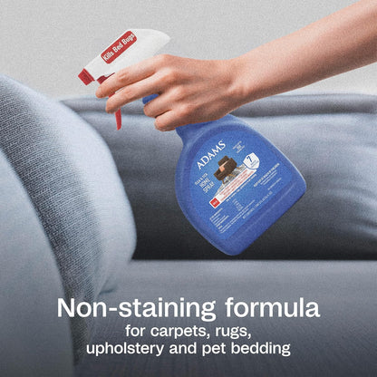 Adams Flea & Tick Home Spray – Kills Fleas, Eggs, Ticks, Bed Bugs & More, 24 oz