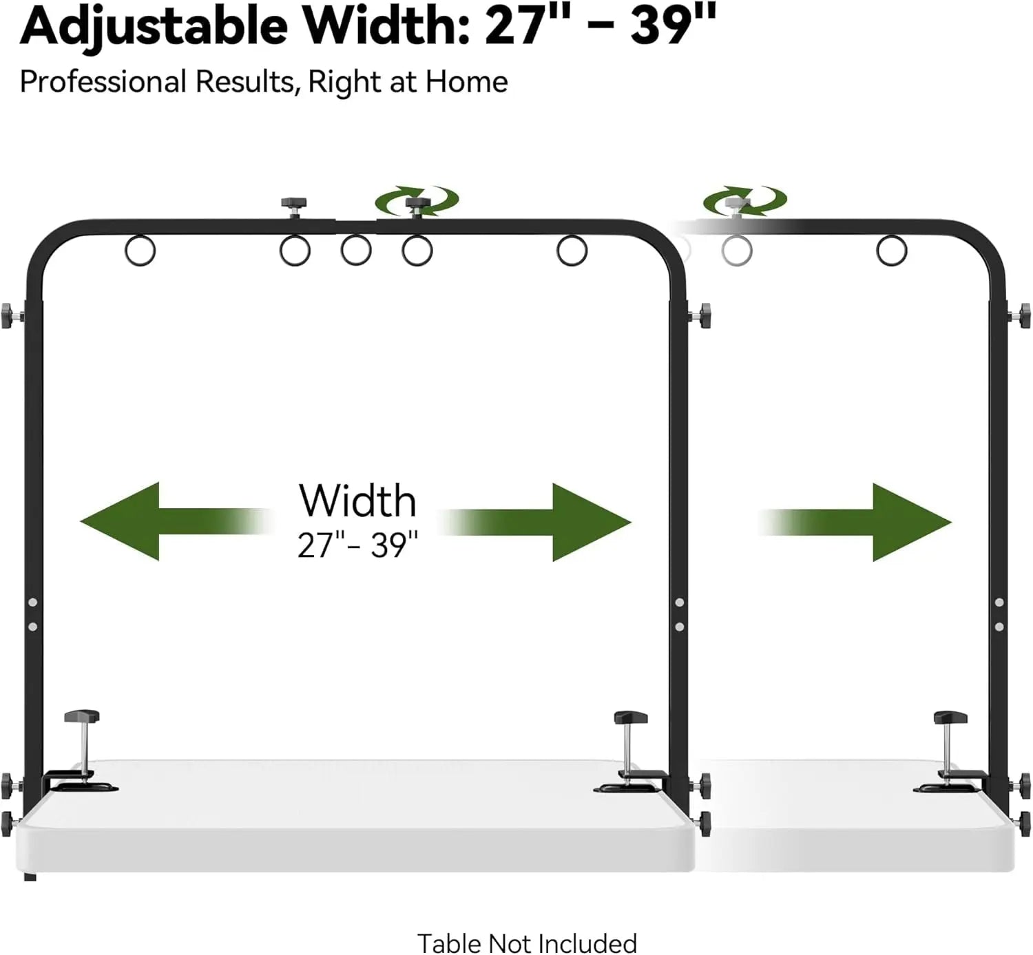 Adjustable Dog Grooming Arm 42" with Clamp, Hammock & Nooses for Tables