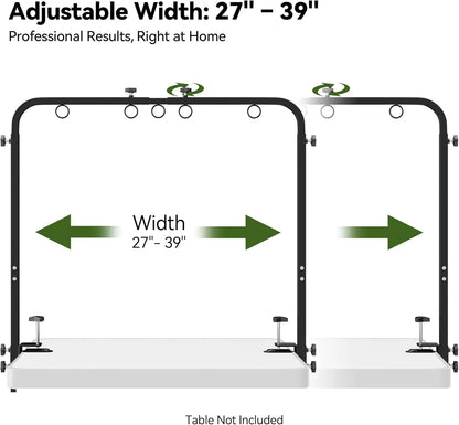 Adjustable Dog Grooming Arm 42" with Clamp, Hammock & Nooses for Tables