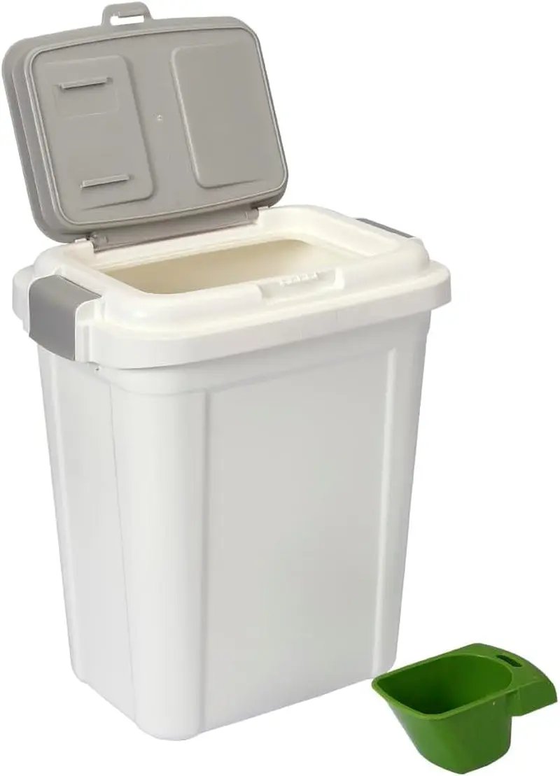 Airtight Pet Food Storage Container 20 Lbs (24 Qt) with Scoop – Dog & Cat 20 Lbs