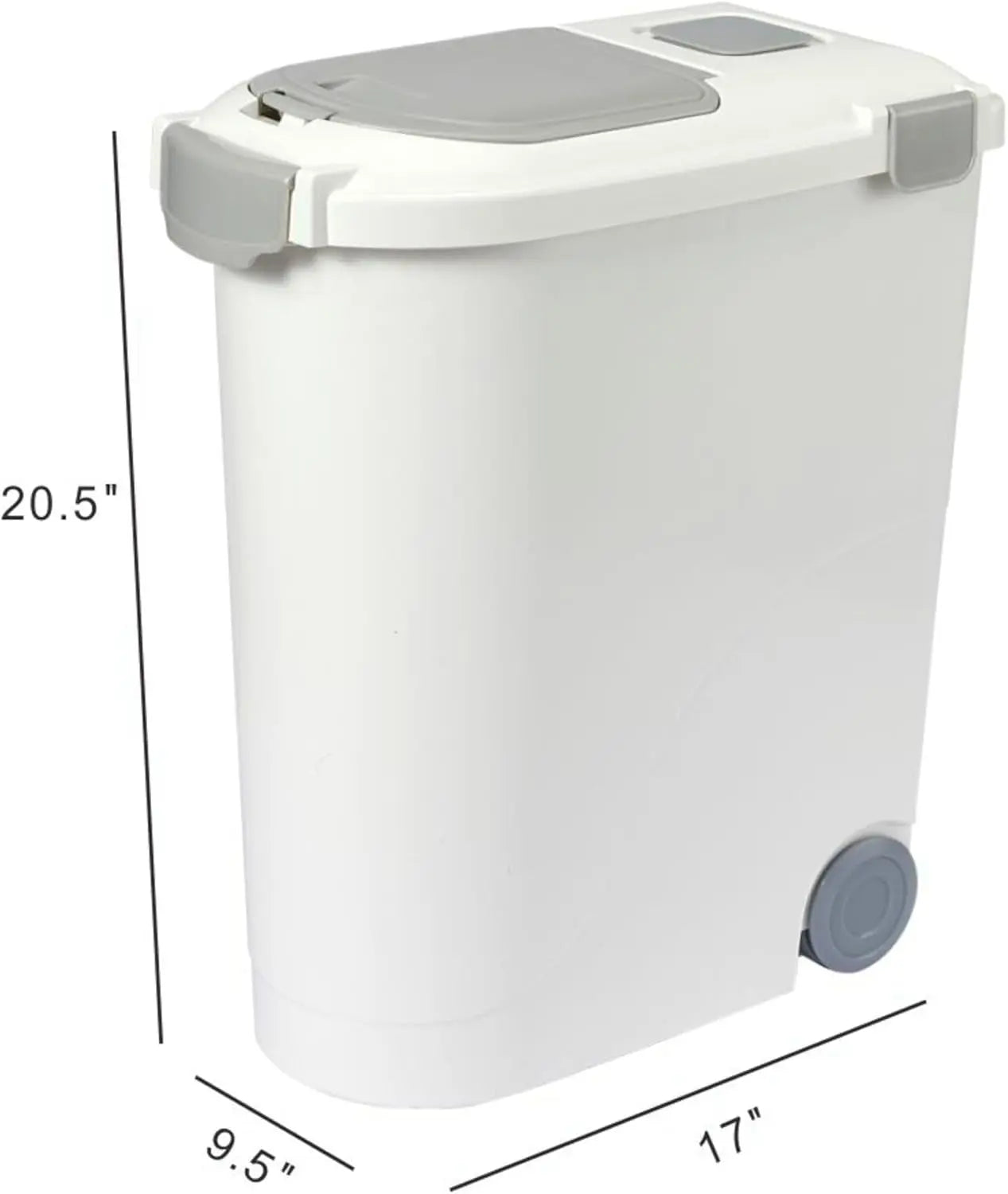 Airtight Pet Food Storage Container 20 Lbs (24 Qt) with Scoop – Dog & Cat