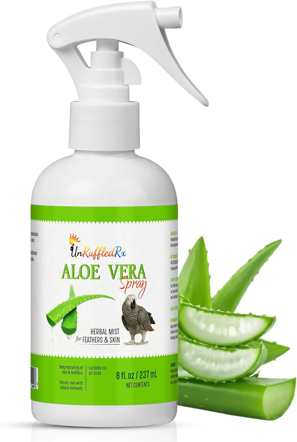 Aloe Vera Bird Spray for All Birds, Soothing Feather & Skin Mist, 8 oz 1