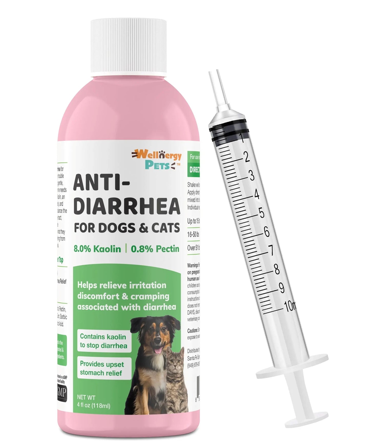 Anti-Diarrhea for Dogs & Cats – 4 oz | Fast Relief for Upset Stomach, Gas & Loose Stool 4 Oz