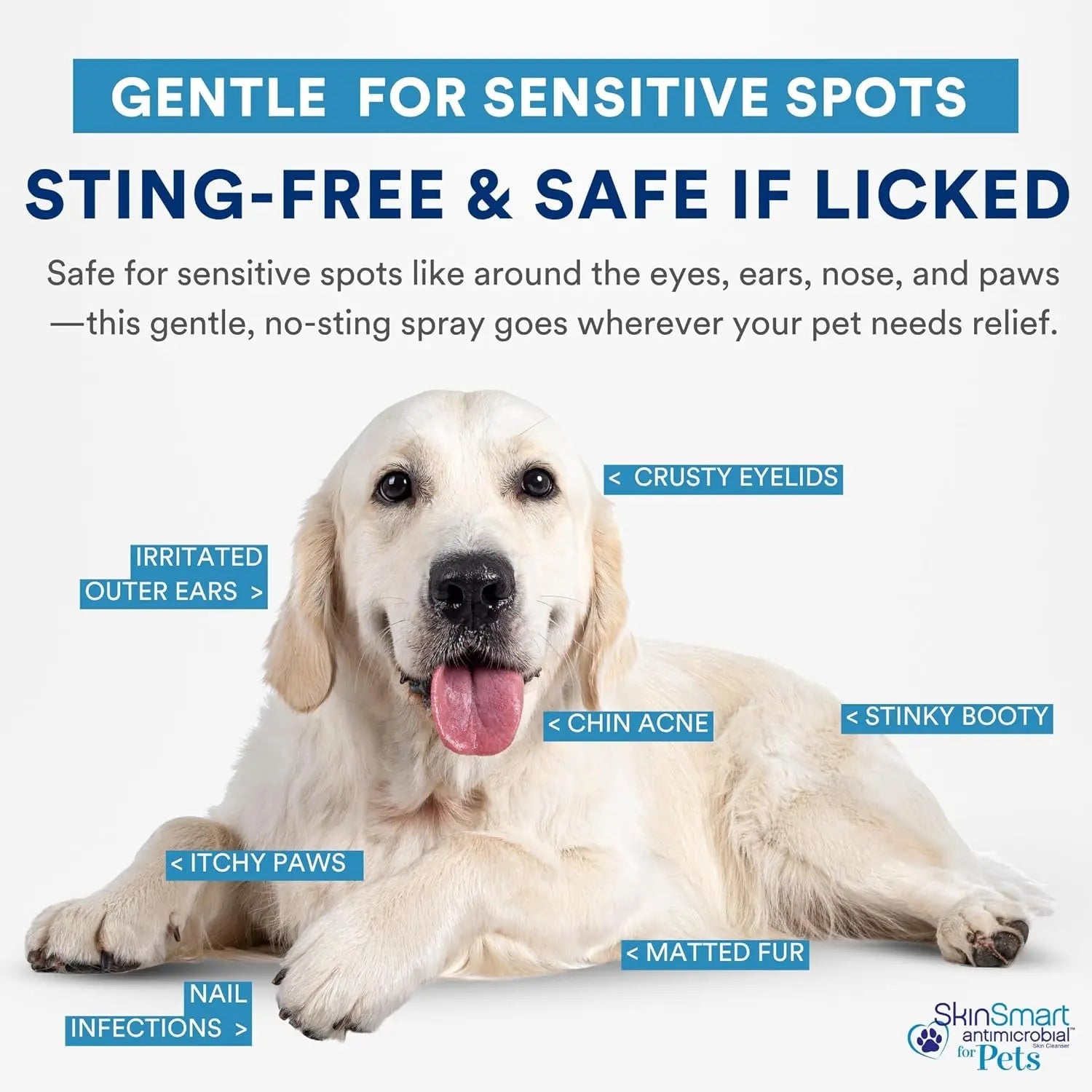 Antimicrobial Wound Spray for Dogs & Cats Hypochlorous Healing 8oz