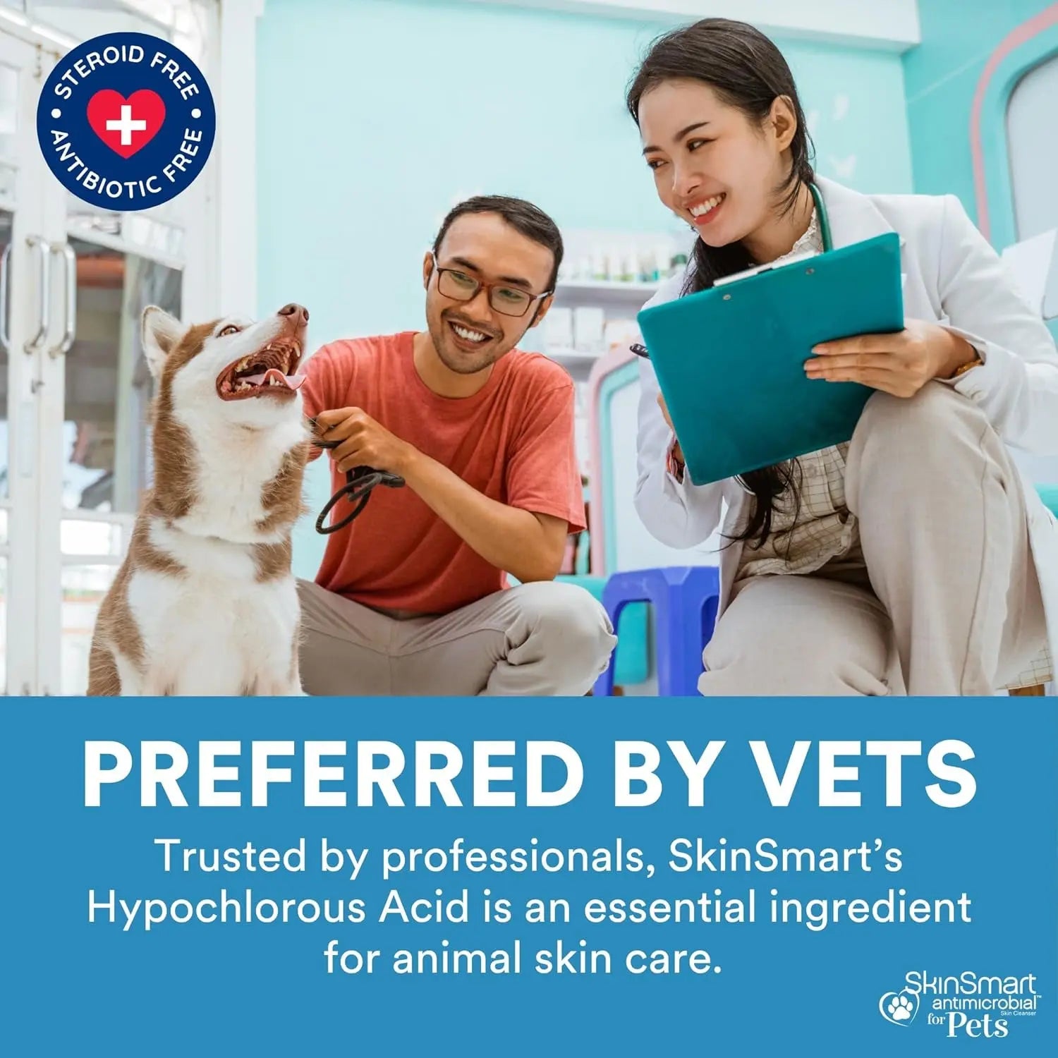 Antimicrobial Wound Spray for Dogs & Cats Hypochlorous Healing 8oz