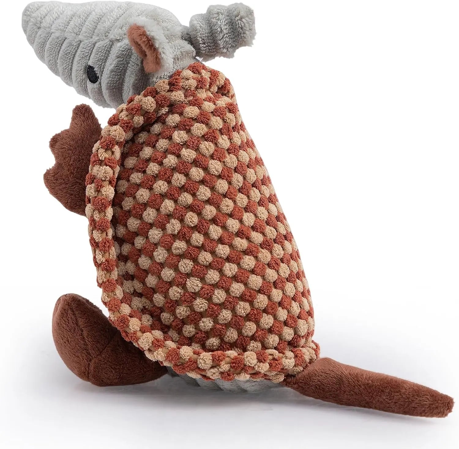 Armadillo Squeaky Plush Dog Toy, Soft Chew Toy for Small & Medium Dogs