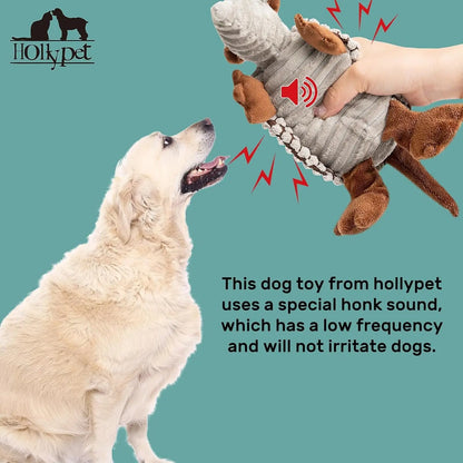 Armadillo Squeaky Plush Dog Toy, Soft Chew Toy for Small & Medium Dogs