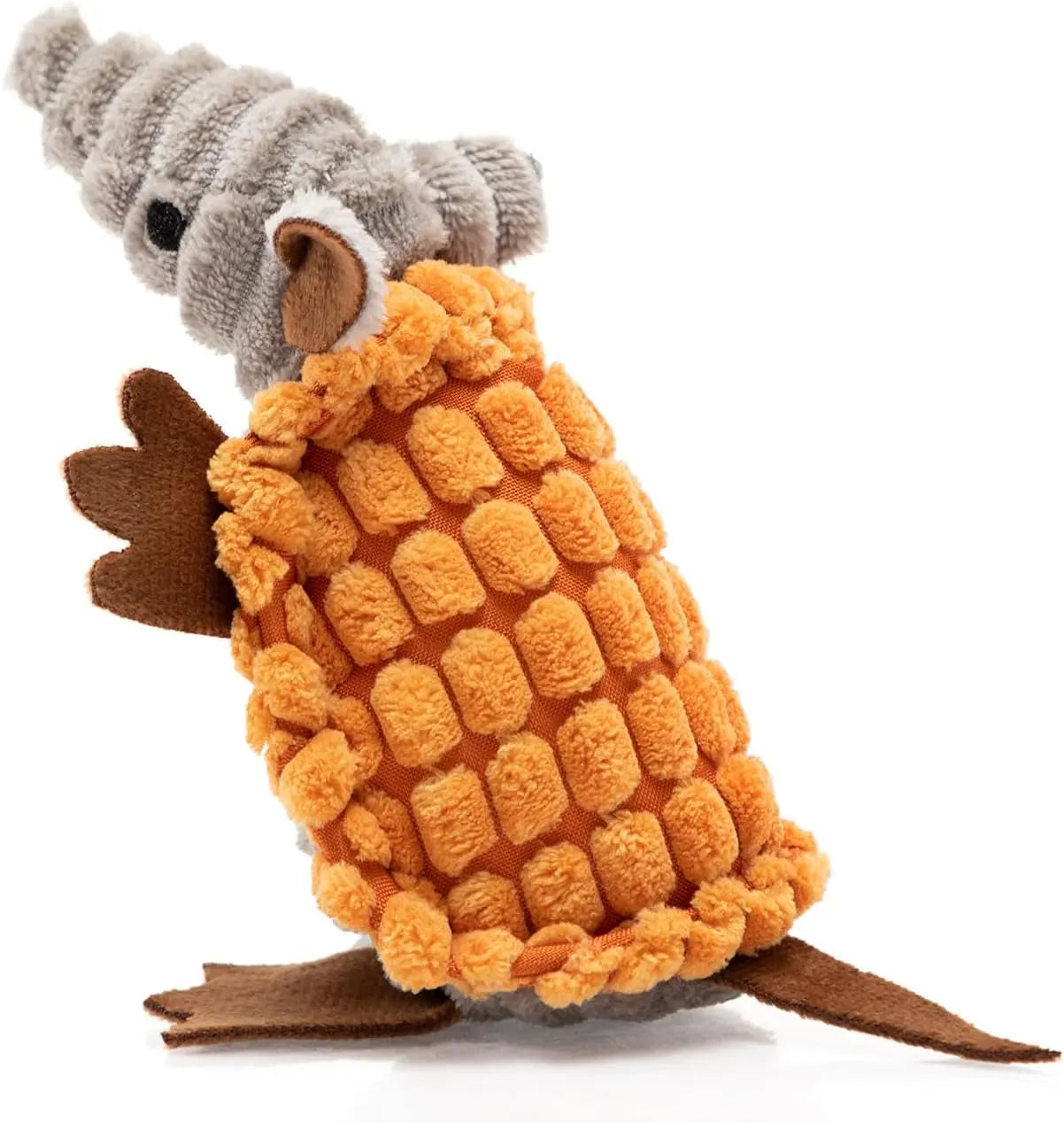 Armadillo Squeaky Plush Dog Toy, Soft Chew Toy for Small & Medium Dogs