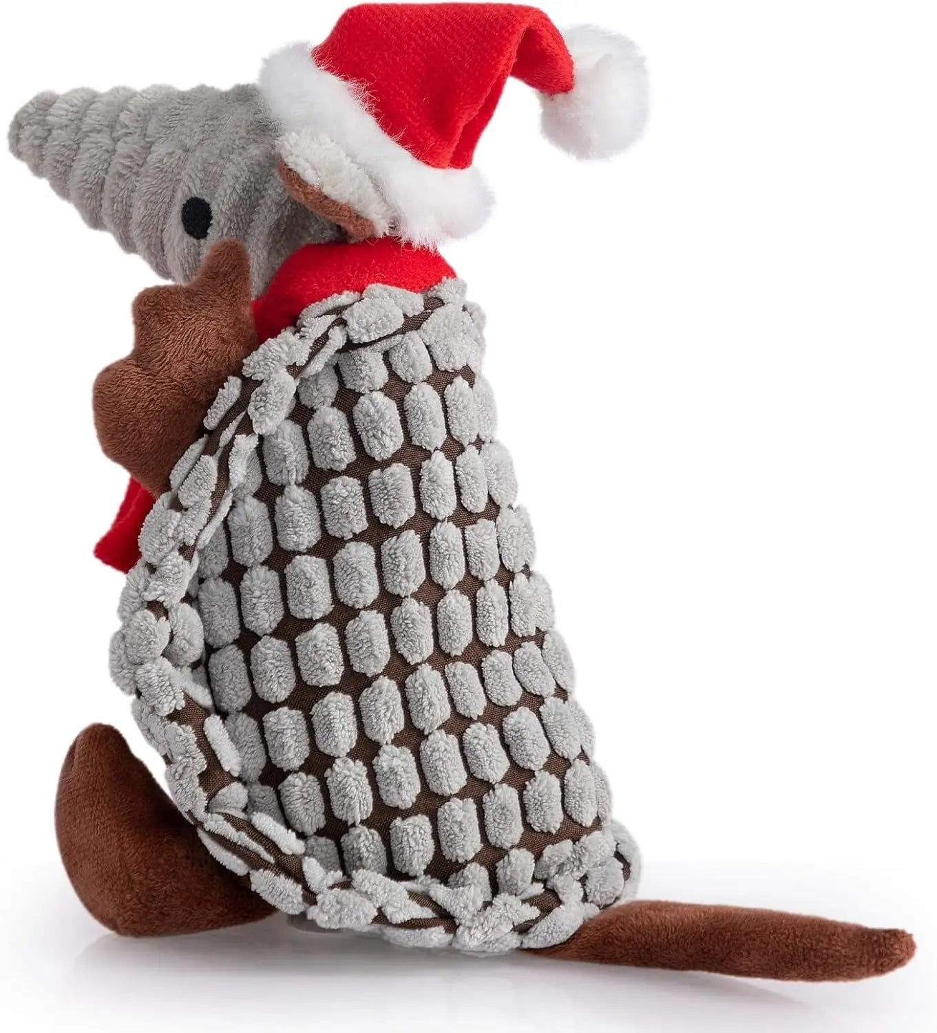 Armadillo Squeaky Plush Dog Toy, Soft Chew Toy for Small & Medium Dogs