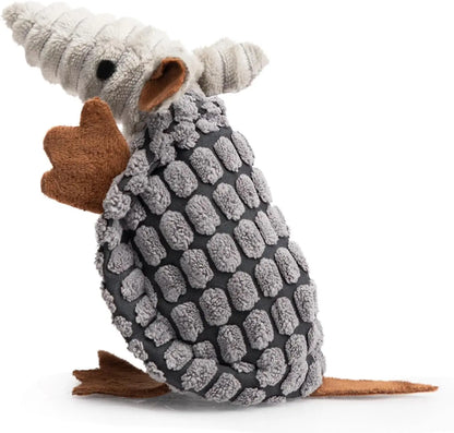 Armadillo Squeaky Plush Dog Toy, Soft Chew Toy for Small & Medium Dogs