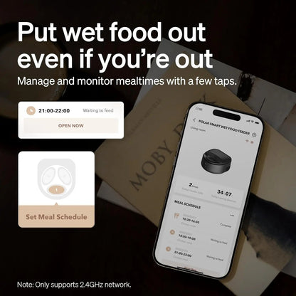 Automatic Cat Feeder for Wet Food – 3-Day Cooling Smart Feeder w/ App Control