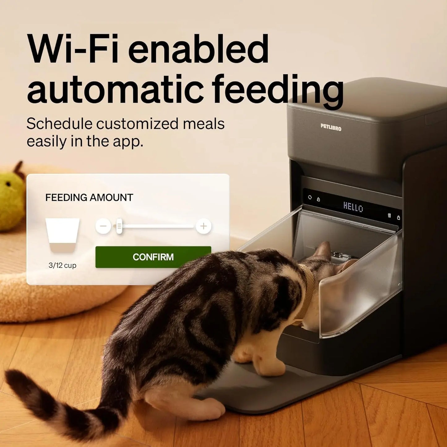 Automatic Cat Feeder with Collar Sensor & App Control for Multi-Cat Homes