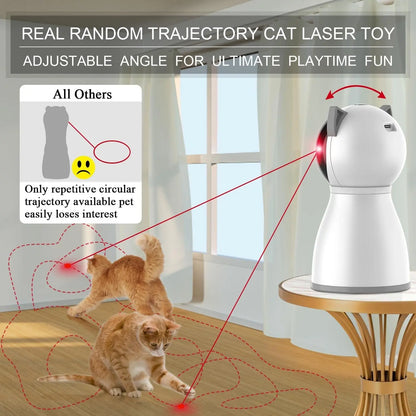 Automatic Cat Laser Toy – Motion-Activated, Rechargeable Interactive Indoor Pet Toy