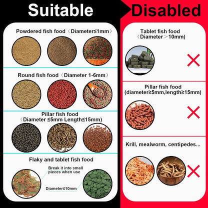 Automatic Fish Feeder WiFi (2.5 & 5G) 2.5K Camera App Control 230ML Tank