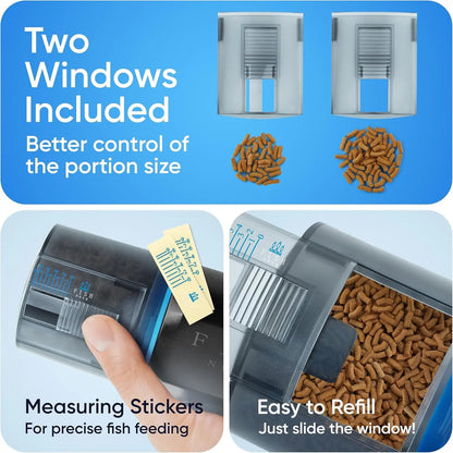 Automatic Fish Feeder with Timer Programmable Aquarium Food Dispenser