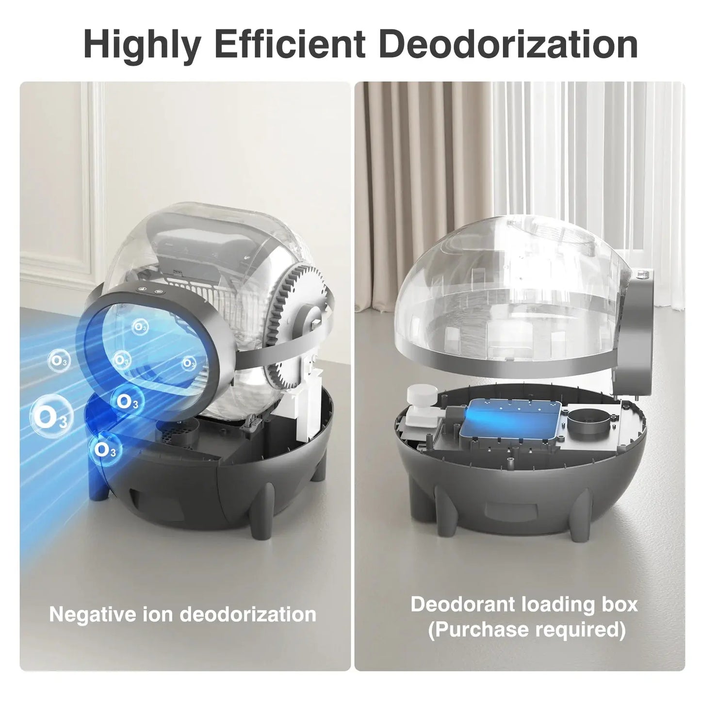 Automatic Self-Cleaning Cat Litter Box WiFi APP Control XL for Multiple Cats (black)