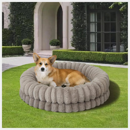 BALANCE Luxury Donut Dog Bed | Orthopedic Calming Round Bed (Washable)