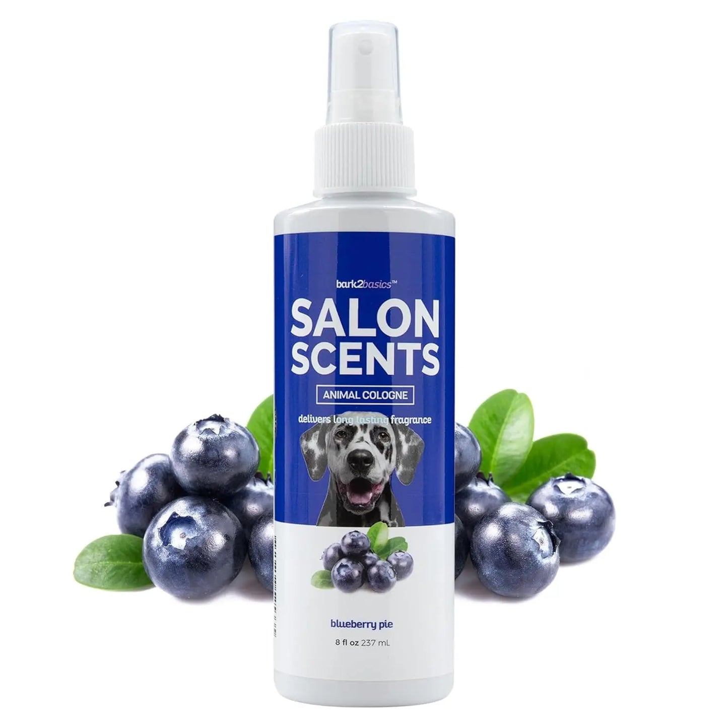 Bark2Basics Long Lasting Scents Professional Pet Cologne for Dogs & Cats, 8oz Blueberry Pie