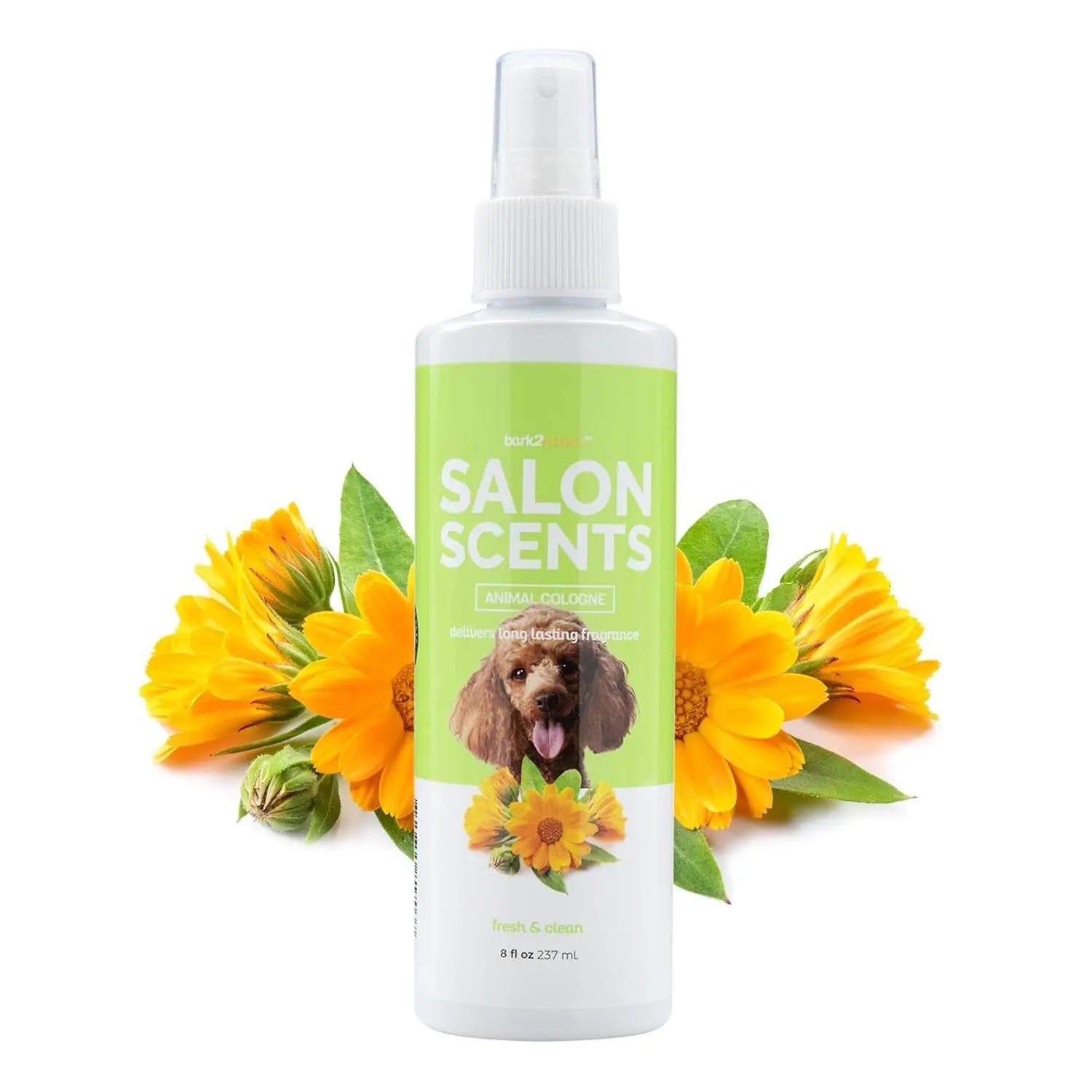 Bark2Basics Long Lasting Scents Professional Pet Cologne for Dogs & Cats, 8oz Fresh And Clean