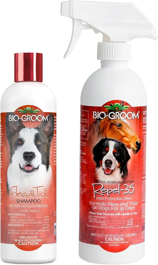 Bio-Groom Shampoo & Repel Combo – Natural 2-Pack 12 Fl Oz (Pack Of 2)
