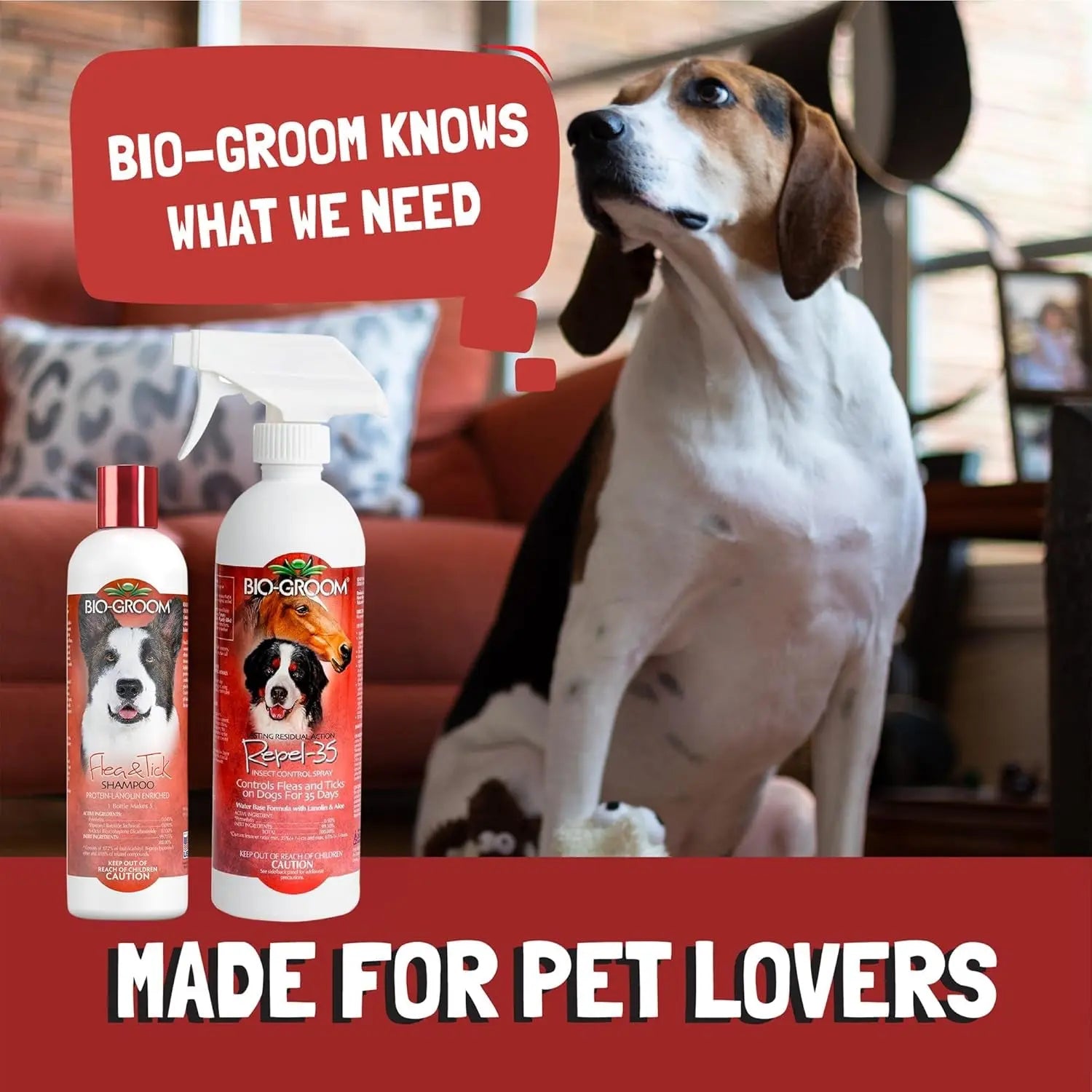 Bio-Groom Shampoo & Repel Combo – Natural 2-Pack