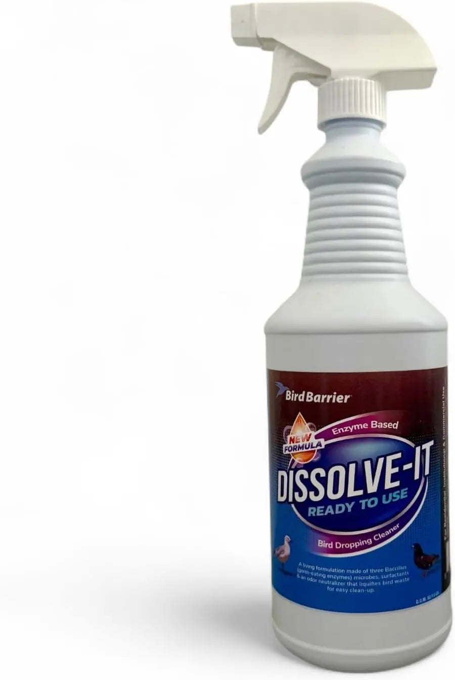 Bird Barrier Dissolve-It Enzyme Cleaner, Bird Dropping & Odor Remover Ready To Use 32 Fl Oz (Pack Of 1)