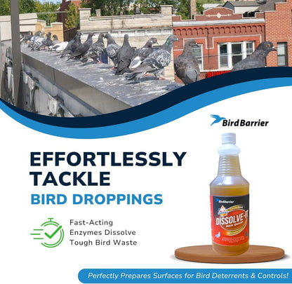 Bird Barrier Dissolve-It Enzyme Cleaner, Bird Dropping & Odor Remover