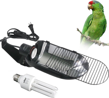 Bird Cage UVB Light Fixture Kit 20W UVA UVB Lamp for Aviary Health Default Title