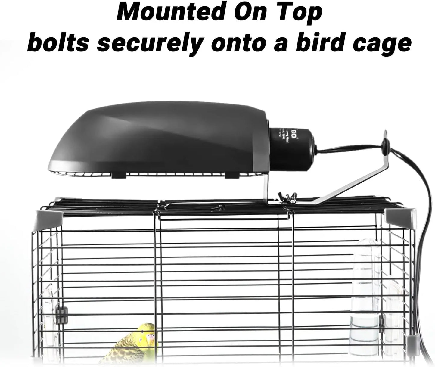 Bird Cage UVB Light Fixture Kit 20W UVA UVB Lamp for Aviary Health