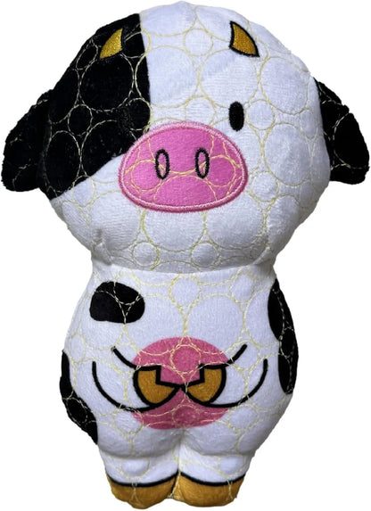 Bite Force Dog Toy with Squeaker for Aggressive Chewers (9 characters) Regular - Cow