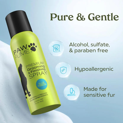 Blue Ribbon Eco Friendly Dog Perfume: Alcohol-Free, Probiotic Deodorizer & Detangler